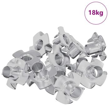Stift-T-Nuss 7200 stk. Silber M6 mm Stahl