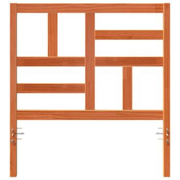 Bettkopfteil Wachsbraun 105,5 x 4 x 104 cm Massives Kiefernholz