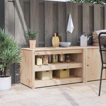 ARDEBO.de - Küchenschrank MEPPEL Braun Eichen-Optik 106 x 55 x 64 cm