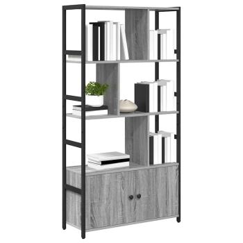 Bücherregal 80 x 30 x 155,5 cm Holzwerkstoff Grau Sonoma