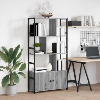 Bücherregal 80 x 30 x 155,5 cm Holzwerkstoff Grau Sonoma