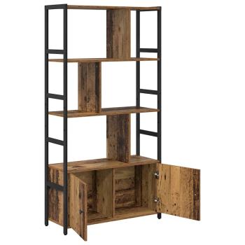 Bücherregal 80 x 30 x 155,5 cm Holzwerkstoff Altholz