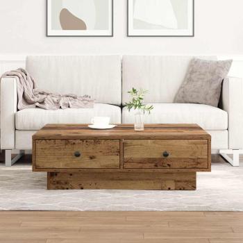 ARDEBO.de - Couchtisch Altholz 90 x 90 x 28 cm Holzwerkstoff
