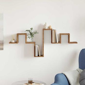ARDEBO.de - Wandregal Wandhalterung Altholz 104,5 x 43 x 10 cm