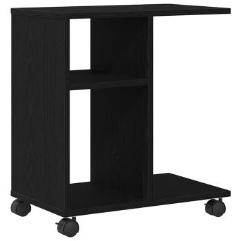 Beistelltisch Schwarz Eichen-Optik 50 x 30 x 55 cm