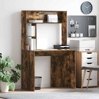 ARDEBO.de - Schreibtisch Räuchereiche 91 x 50 x 149 cm Holzwerkstoff
