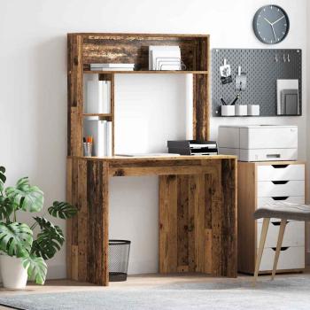 ARDEBO.de - Schreibtisch Altholz 91 x 50 x 149 cm Holzwerkstoff
