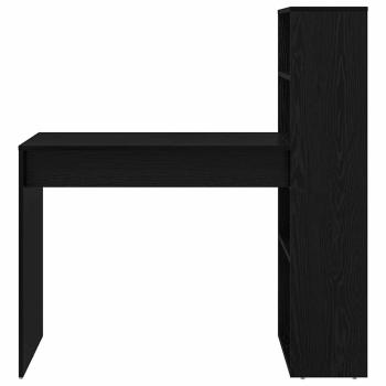Schreibtisch Schwarz Eichen-Optik Holzwerkstoff
