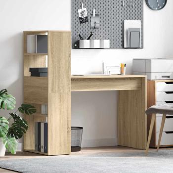 ARDEBO.de - Schreibtisch Sonoma-Eiche Holzwerkstoff 113 x 54 x 120 cm