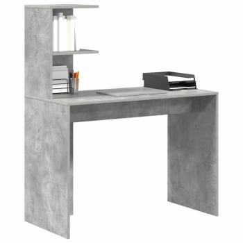 Schreibtisch Betongrau 102 x 50 x 124 cm Holzwerkstoff