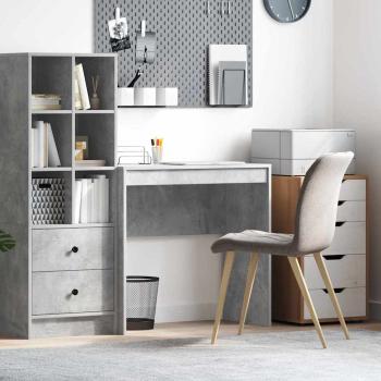 ARDEBO.de - Schreibtisch Beton Grau 80 x 40 x 76 cm