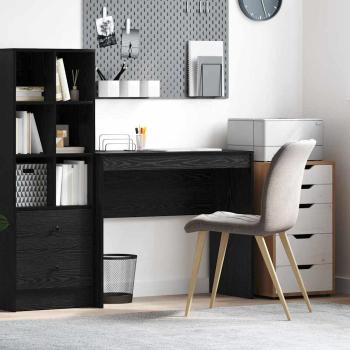 ARDEBO.de - Schreibtisch Schwarz Eichen-Optik 90 x 40 x 76 cm