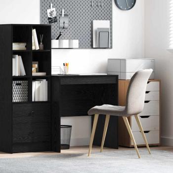 ARDEBO.de - Schreibtisch Schwarz Eichen-Optik 70 x 50 x 76 cm