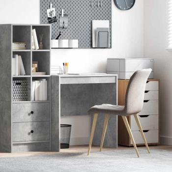 ARDEBO.de - Schreibtisch Beton Grau 70 x 50 x 76 cm