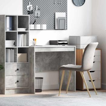 ARDEBO.de - Schreibtisch Beton Grau 80 x 50 x 76 cm