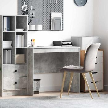 ARDEBO.de - Schreibtisch Beton Grau 90 x 50 x 76 cm