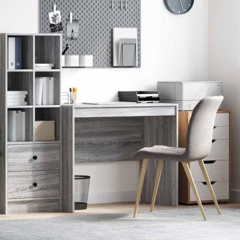 ARDEBO.de - Schreibtisch Graues Sonoma 90 x 50 x 76 cm