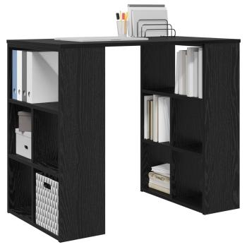 Schreibtisch Schwarz Eichen-Optik Holzwerkstoff 90 x 50 x 75 cm