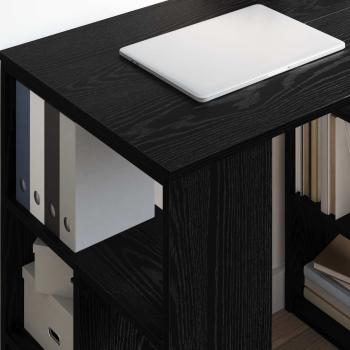 Schreibtisch Schwarz Eichen-Optik Holzwerkstoff 90 x 50 x 75 cm