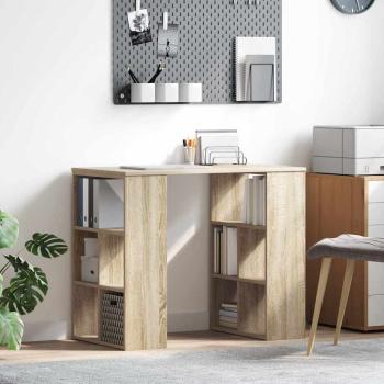 ARDEBO.de - Schreibtisch Sonoma-Eiche Holzwerkstoff 90 x 50 x 75 cm