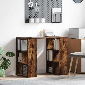 ARDEBO.de - Schreibtisch Geräucherte Eiche Holzwerkstoff 90 x 50 x 75 cm