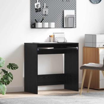 ARDEBO.de - Schreibtisch Schwarz Eichen-Optik Holzwerkstoff