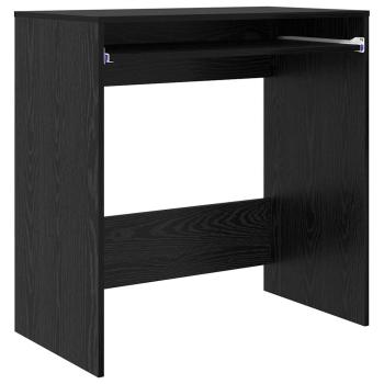 Schreibtisch Schwarz Eichen-Optik Holzwerkstoff