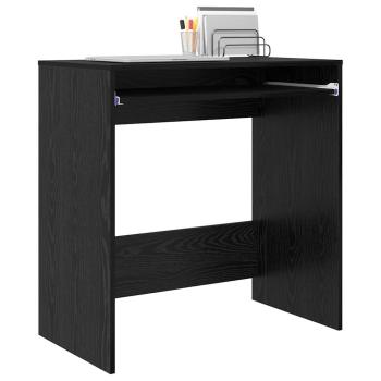 Schreibtisch Schwarz Eichen-Optik Holzwerkstoff