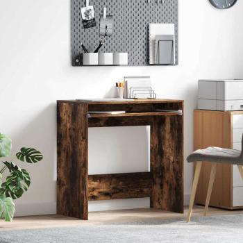 ARDEBO.de - Schreibtisch Geräucherte Eiche Holzwerkstoff 77,5 x 43 x 79 cm