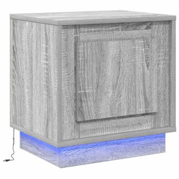 Nachttisch Grau 44 x 34,5 x 45 cm Holzwerkstoff