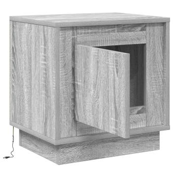 Nachttisch Grau 44 x 34,5 x 45 cm Holzwerkstoff