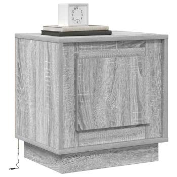 Nachttisch 2 stk. Grau 44 x 34,5 x 45 cm Holzwerkstoff