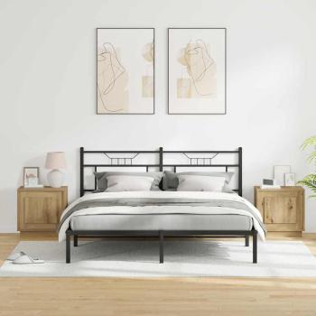 Nachttisch 2 stk. Artisan-Eiche 44 x 34,5 x 45 cm Holzwerkstoff