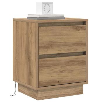 Nachttisch 2 stk. Artisan-Eiche 39 x 34,5 x 50 cm Holzwerkstoff