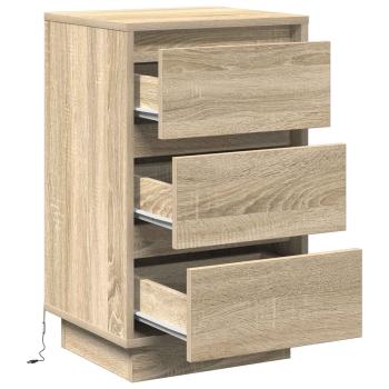 Nachttisch Sonoma-Eiche 39 x 34,5 x 65 cm Holzwerkstoff