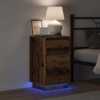 Nachttisch Altholz 39 x 34,5 x 65 cm Holzwerkstoff