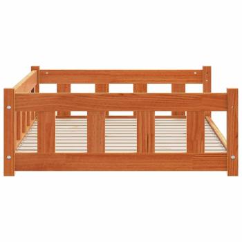 Hundebett Wachsbraun 100 x 70 x 28 cm Massives Kiefernholz
