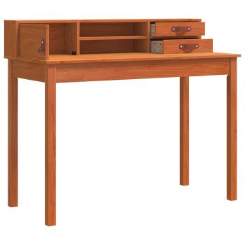 Schreibtisch Wachsbraun 110 x 50 x 93 cm Massives Kiefernholz