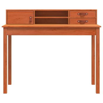 Schreibtisch Wachsbraun 110 x 50 x 93 cm Massives Kiefernholz