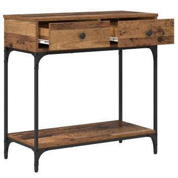 Konsolentisch Altholz 75 x 34,5 x 75 cm Holzwerkstoff