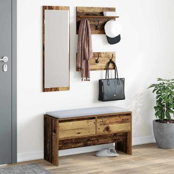 Flurmöbel-Set 4 Stk. Altholz 90 x 31 x 46,5 cm Holzwerkstoff