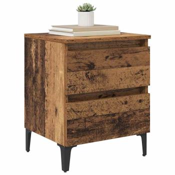 Nachttisch 2 stk. Altholz 40 x 35 x 50 cm Holzwerkstoff