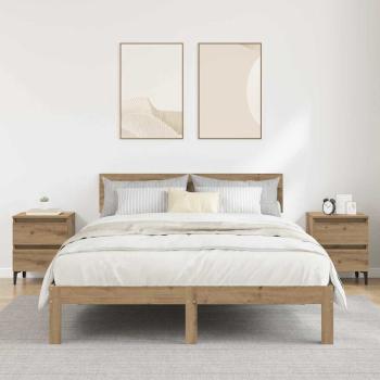 ARDEBO.de - Nachttisch 2 stk. Artisan-Eiche 40 x 35 x 50 cm Holzwerkstoff