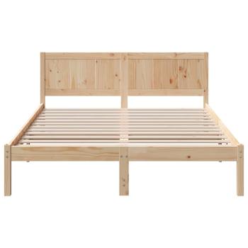 Bettgestell Braun 160 x 200 cm Massivholz Kiefer