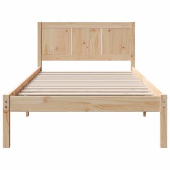 Bettgestell Braun 90 x 200 cm Massivholz Kiefer