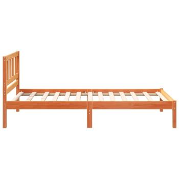 Bettrahmen Wachsbraun 75 x 190 cm Massives Kiefernholz