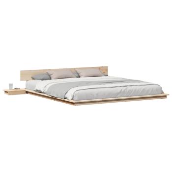 Bettgestell Braun 200 x 200 cm Holz
