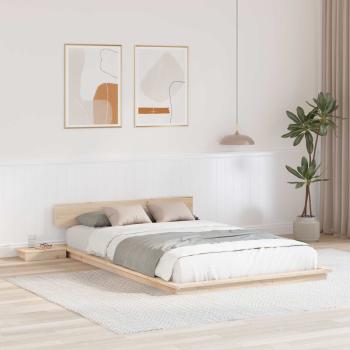 ARDEBO.de - Bettgestell Braun 120 x 200 cm Holz