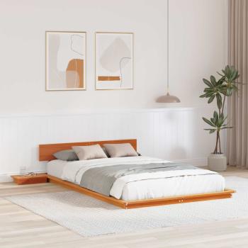 ARDEBO.de - Bettgestell Braun 120 x 200 cm Holz