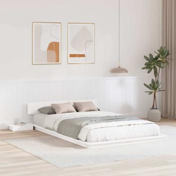 ARDEBO.de - Bettgestell Braun 140 x 190 cm Holz
